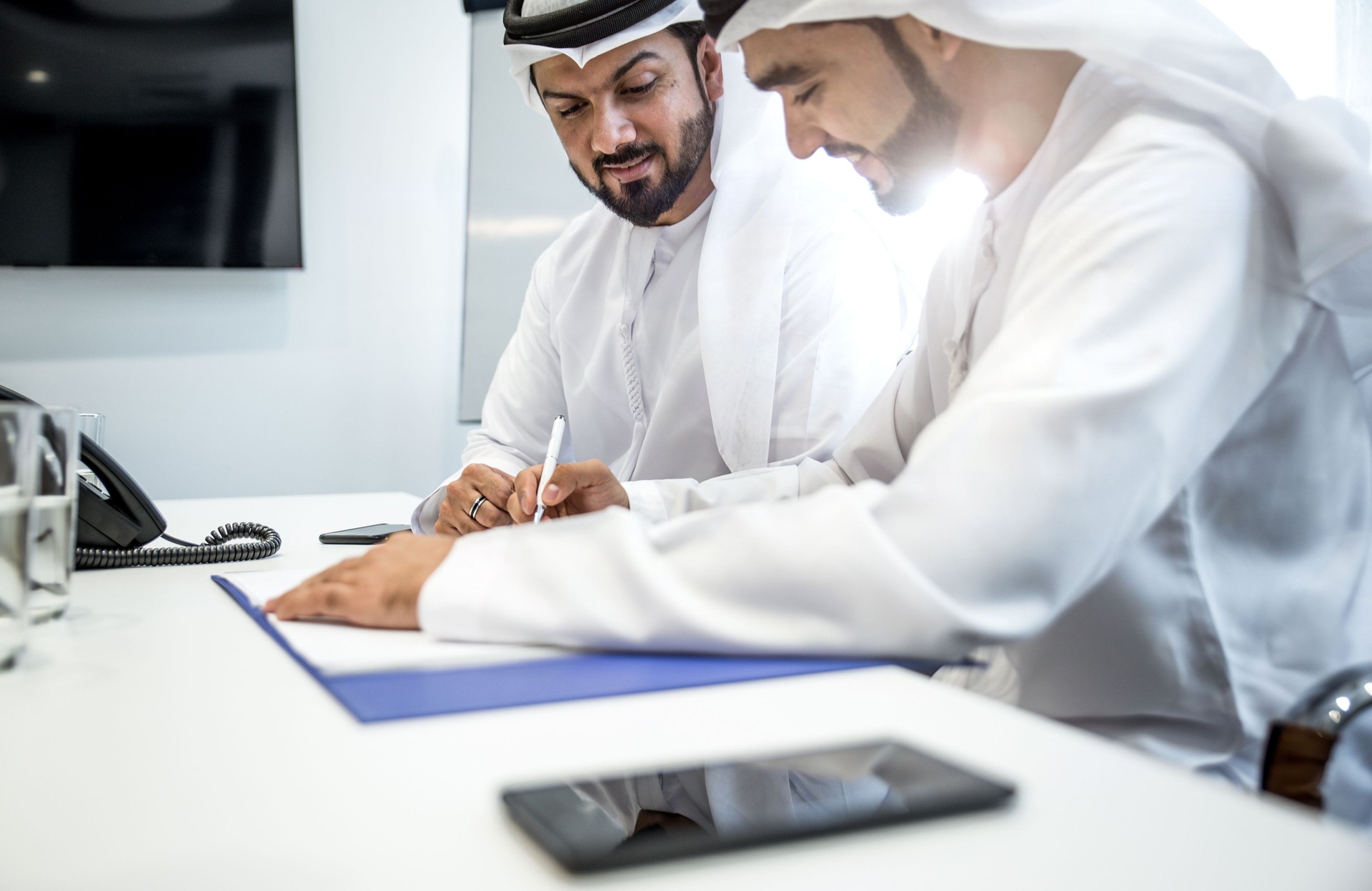 Arabic business team in the office